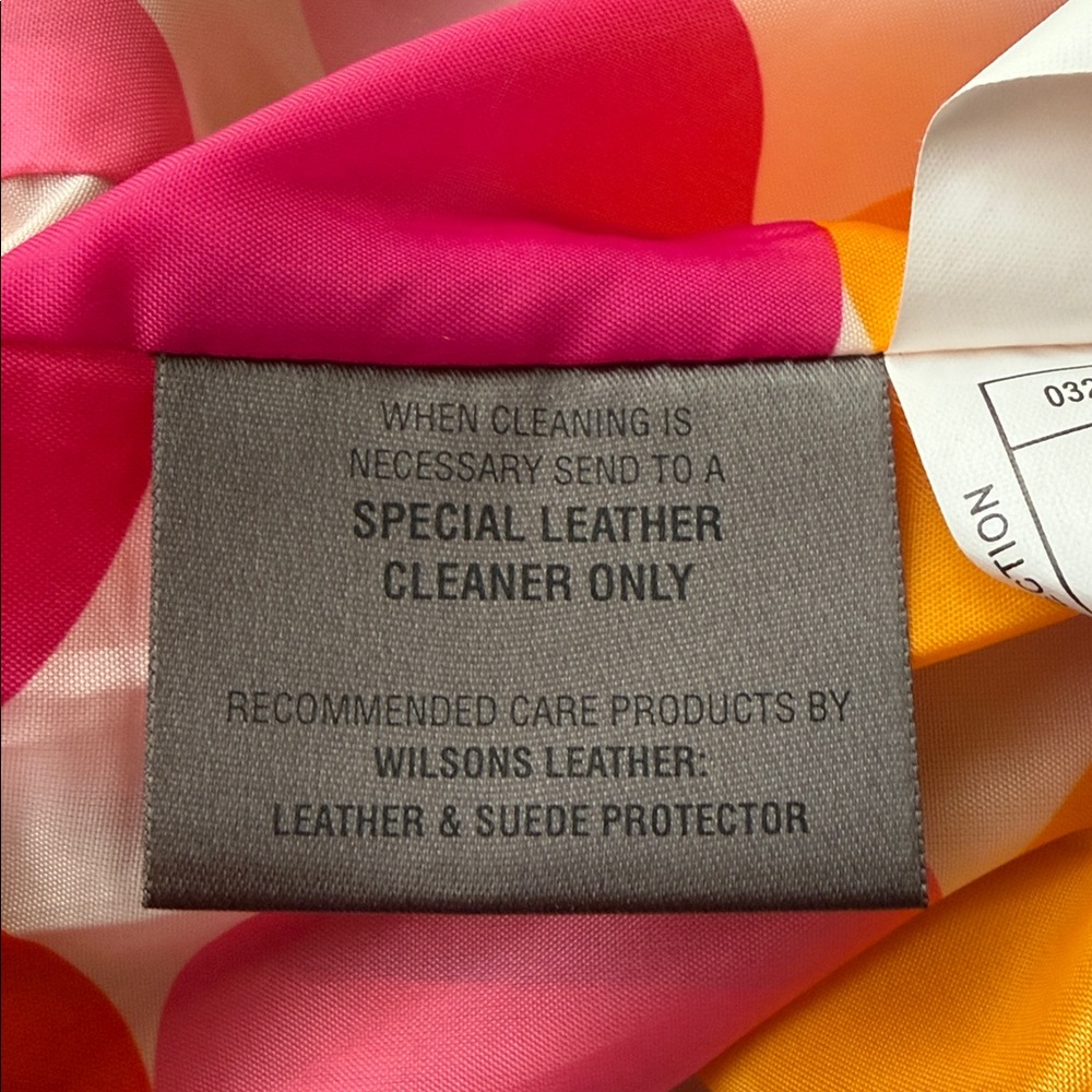 Like new Wilsons Leather Women's Orange Jacket - Picture 5 of 6